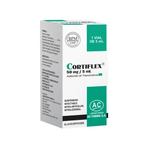CORTIFLEX 50MG/5mL vial caja x 1
